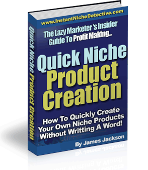 quick niche product creation