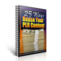 25 ways reuse your plr content