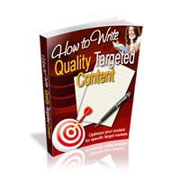 write quality targeted content