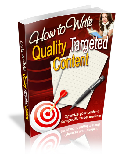 write quality targeted content