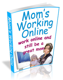 mom working online