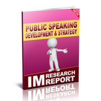 public speaking development strategy