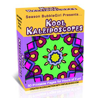 kool kaleidescopes coloring book
