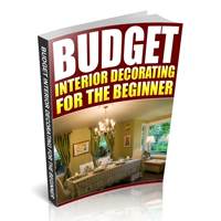 budget interior decorating beginner