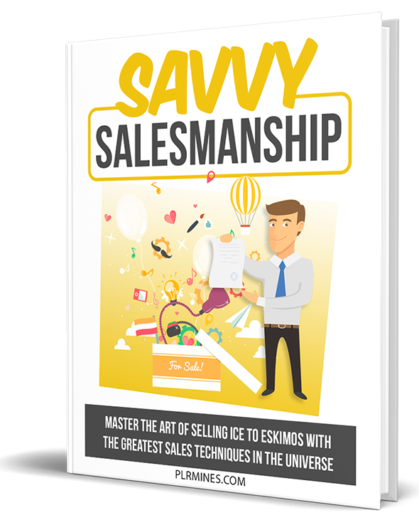 savvy salesmanship ebook plr