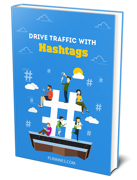 drive traffic hashtags plr ebook