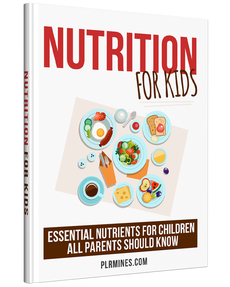 kids nutrition ebook with private license