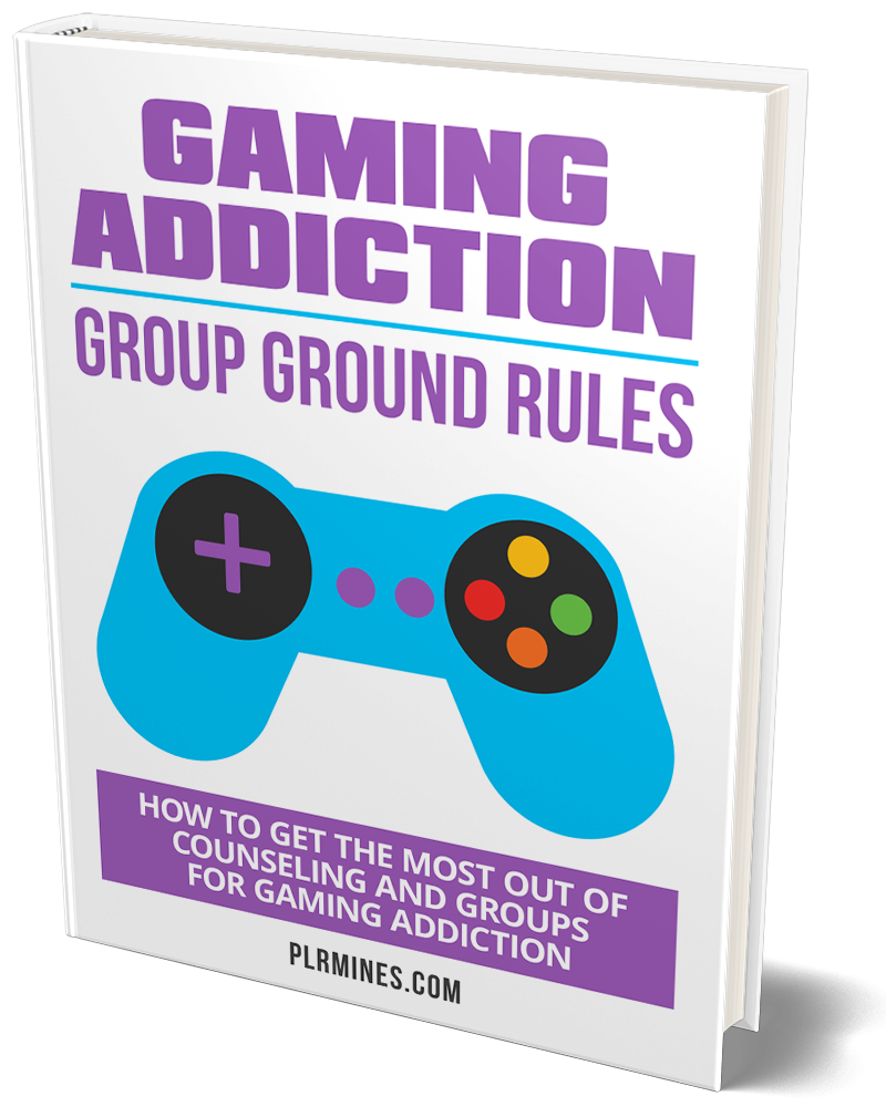 gaming group addiction rules ebook with PLR