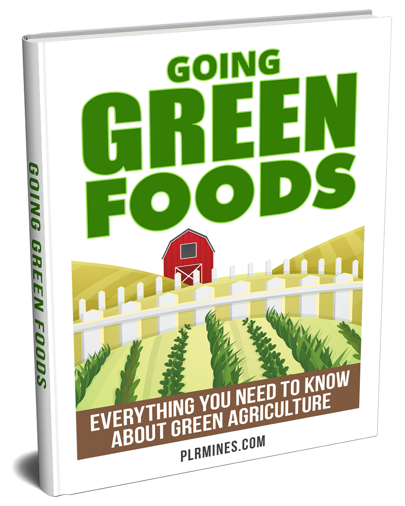 green going foods ebook with private license