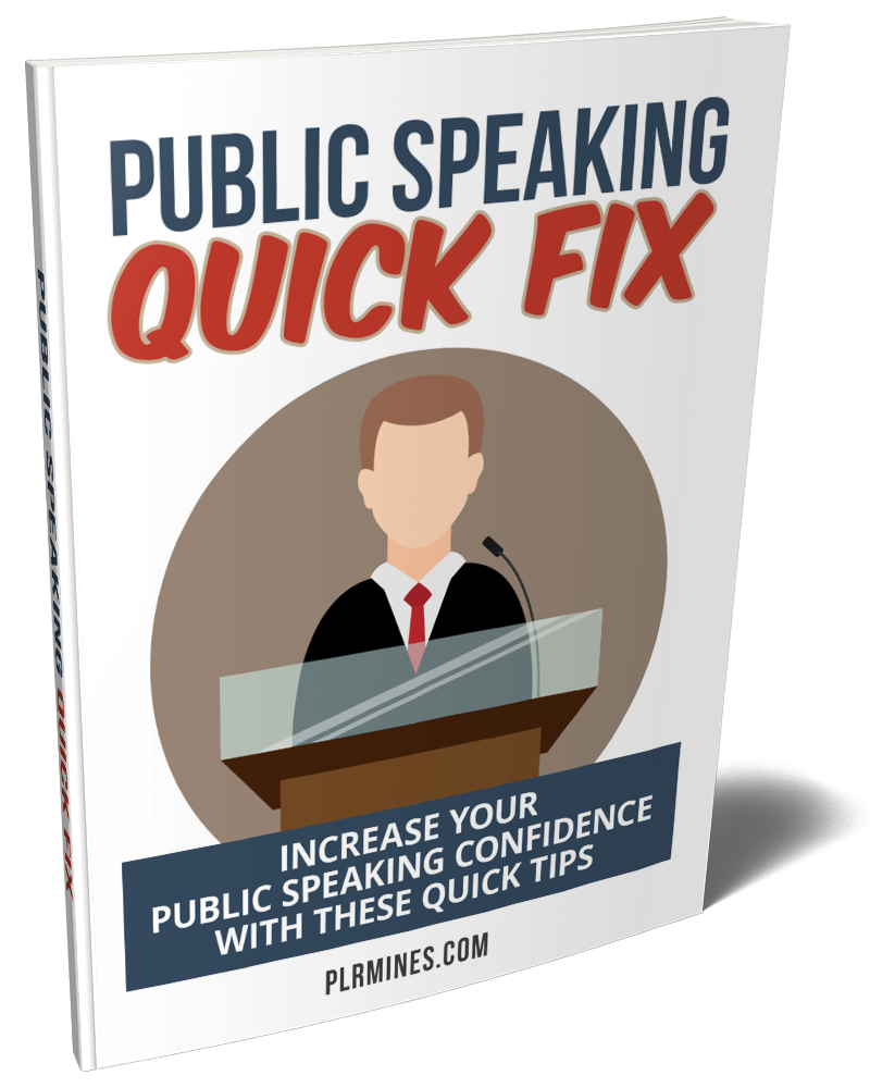 speaking public fix ebook with PLR