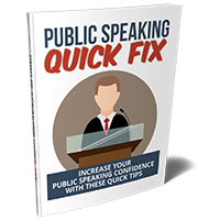 speaking public fix ebook with PLR