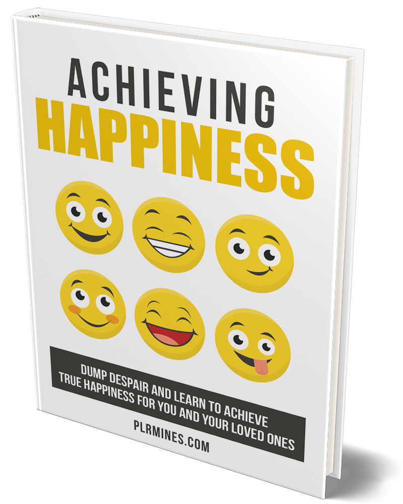 happiness achieving ebook with PLR