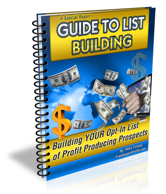 special report guide list building