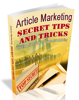 article marketing secret tips tricks