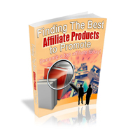 finding best affiliate products promote