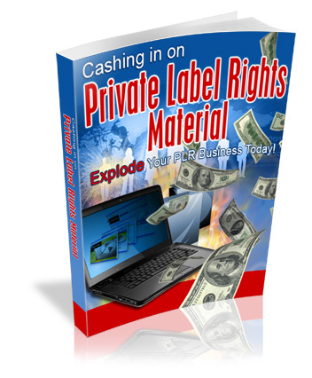 cashing private label rights material