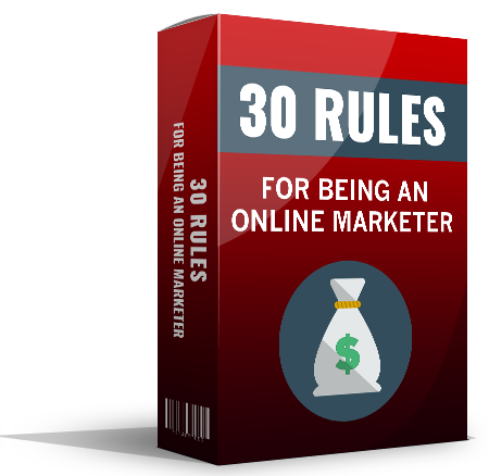 thirty rules being online marketer