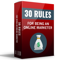 thirty rules being online marketer