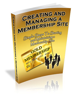 creating managing membership site