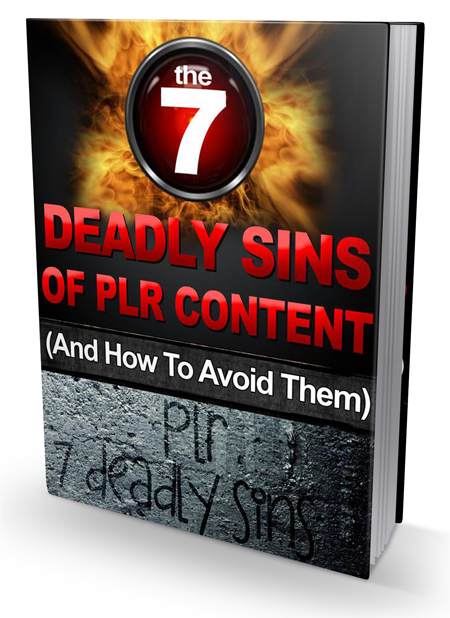 seven deadly sins plr content