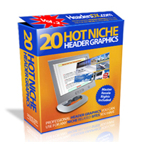 twenty hot niche header graphics
