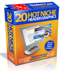 twenty hot niche header graphics version two