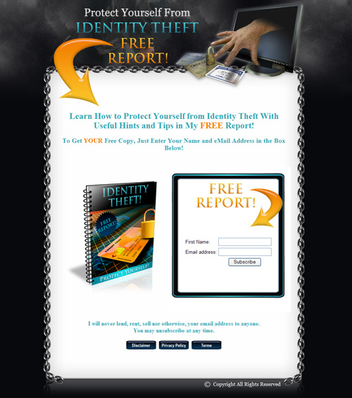 protect yourself identity theft minisite