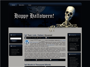 halloween site template one
