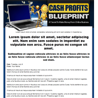 cash profits blueprint template