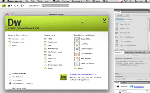 dreamweaver video tutorials