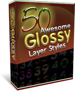 fifty glossy layer styles