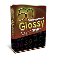 fifty glossy layer styles