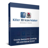 killer 3d icon maker double