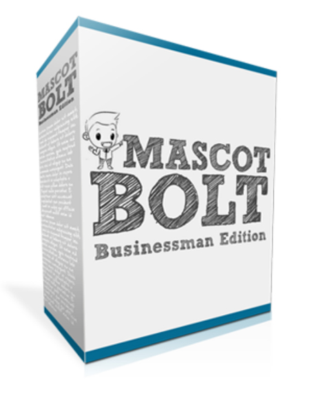 mascot bolt businessman edition