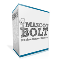 mascot bolt businessman edition