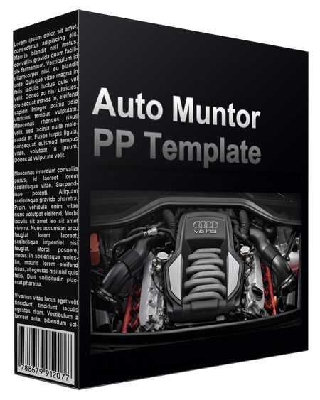 auto muntor multipurpose powerpoint template