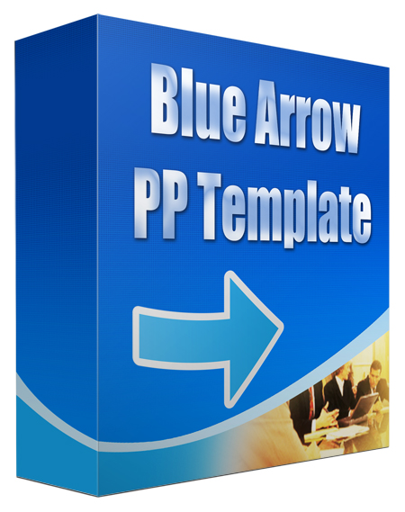 blue arrow multipurpose powerpoint template