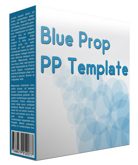 blue prop multipurpose powerpoint template