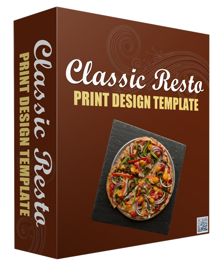 classic resto print design template