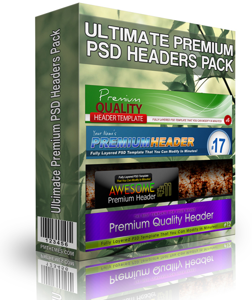 ultimate premium psd headers pack