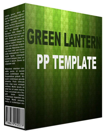 green lantern multipurpose powerpoint template