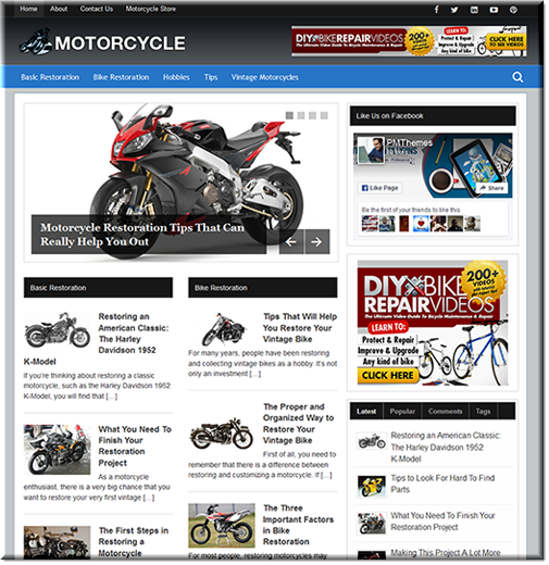 motorcycle restoration plr blog
