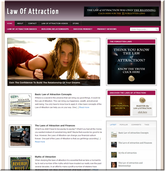law attraction plr blog