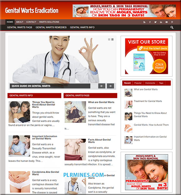 genital warts plr blog