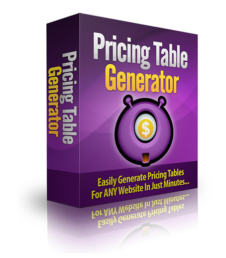 pricing table generator software