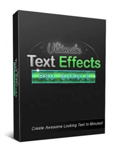 ultimate text effects psd bundle