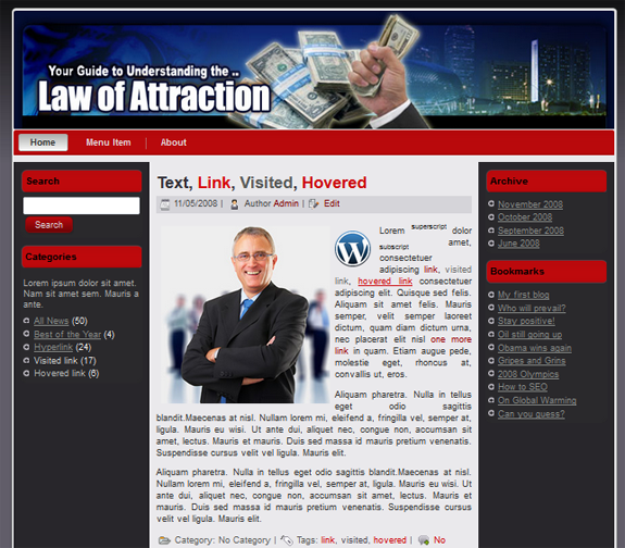 law attraction templates