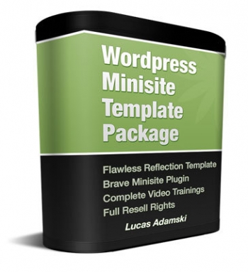 wordpress minisite template package