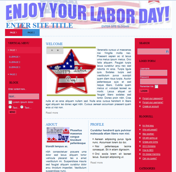 labor day templates