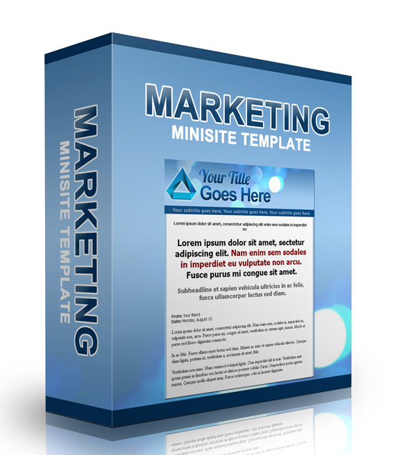 marketing minisite template two